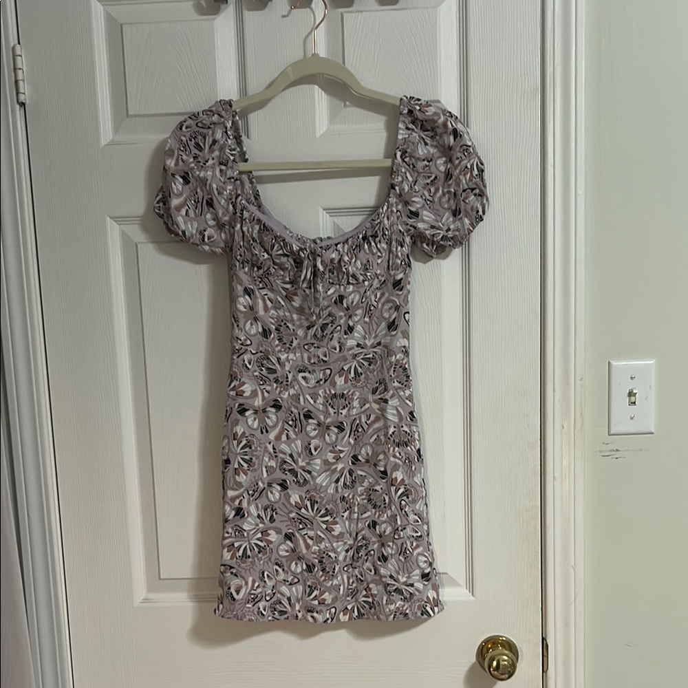 Sunday Best | Butterfly Print Puff Sleeve Dress